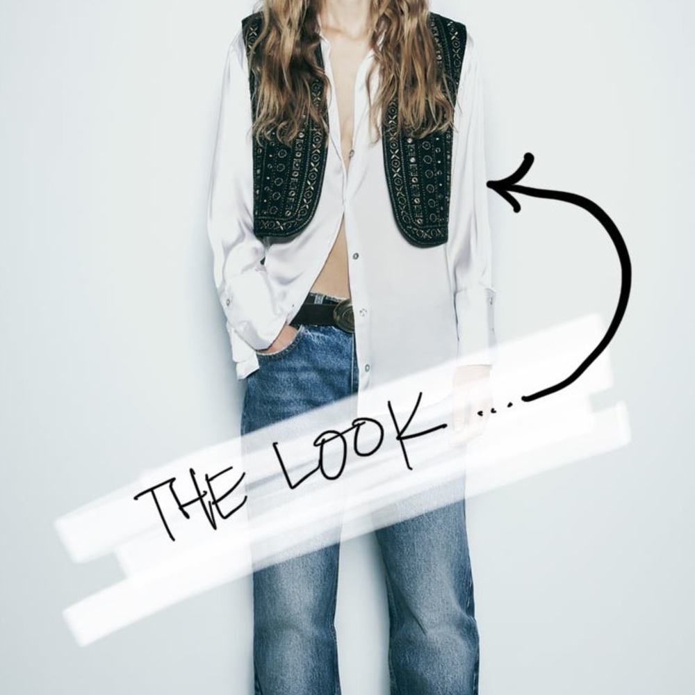 Metallic Beaded Vest